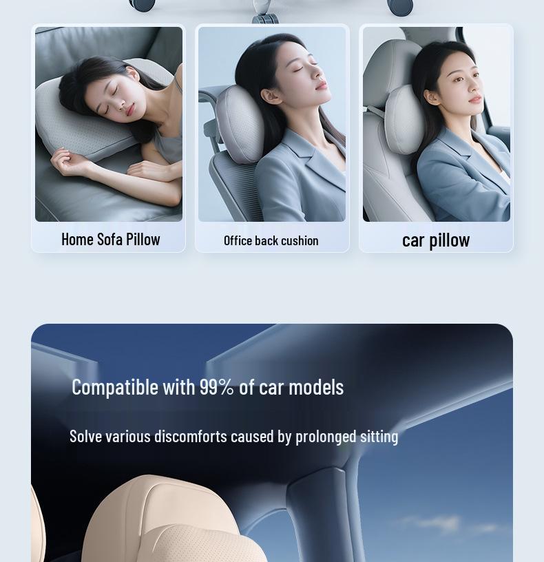 Shangjie H5 Car Neck & Lumbar Support Pillow for Interior Enhancement