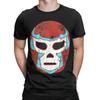 Camiseta Retrô Wrestling Lucha Libre Luchador Mask Beach Camisetas Incríveis para Homens Manga Curta Estampadas