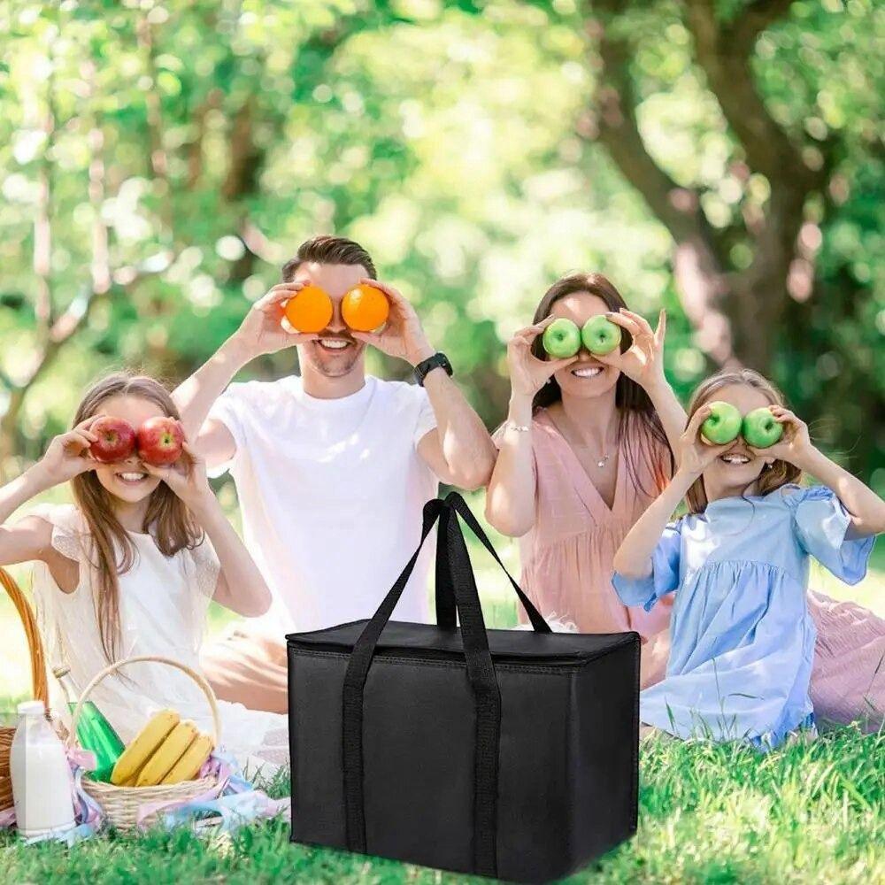 Extra Large Insulated Grocery Bags Waterproof Insulated Cooler Cool Bag Food Delivery Bag  Picnic