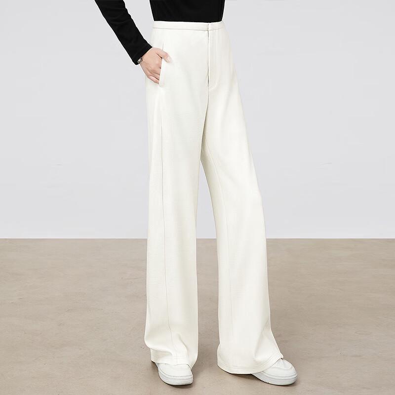 Women's Drapey Elastic High-Waist Wide-Leg Pants