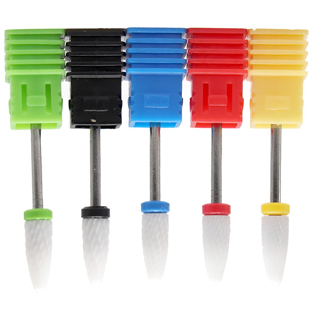 5Pcs Nail Art Grinder Drill Bit Corrosion Proof Household Manicure Nail Care Polisher Drill Bit