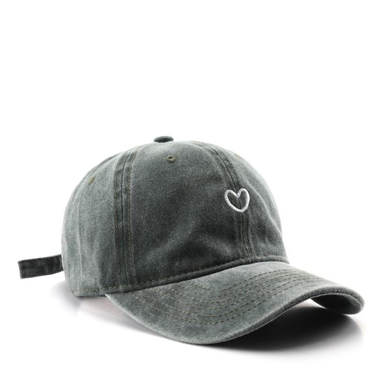 Four Seasons Cotton Love Embroidery Casquette Baseball Cap Adjustable Outdoor Snapback Hats for Men and Women 219