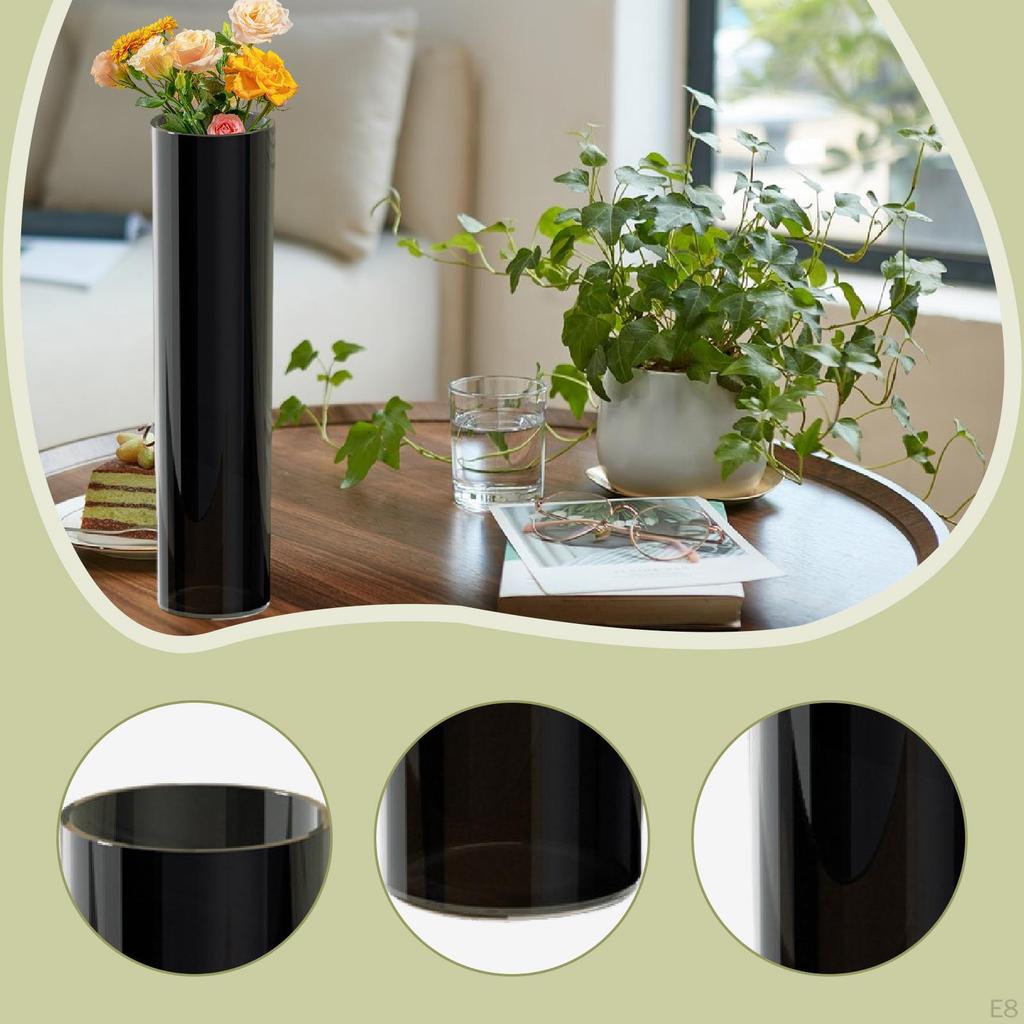 Cylindrical Vase for Plants, Ideal Home Decor Or As A Gift. Decorative Standing Planter