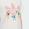 adidas Disney Cotton Print Sports Short Sleeve T-Shirt Women Tops White JP1428