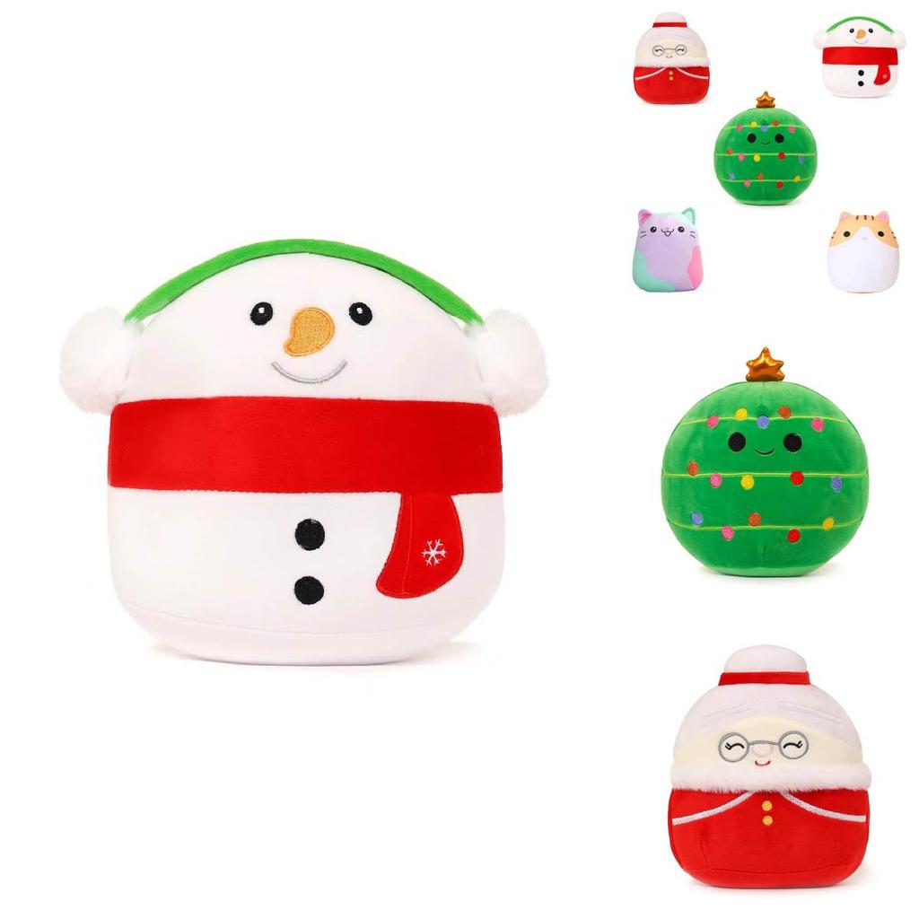 Cute 20cm Christmas Santa Claus Christmas Tree Plush Toy Soft Stuffed Doll Wholesale