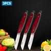 Stainless Steel Fruit Knife Folding Knife Rosewood Handle Multifunctional Kitchen Fruit Paring Pocket Knife Kitchen Accessories