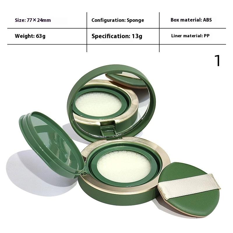 

Portable Cosmetic Makeup Case Container With Powder Sponge Mirror For BB Cream Foundation 1 Pcs Empty Air Cushion Puff Box