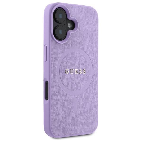 Guess Guhmp16Spsahmcu Iphone 16 6.1     Fioletowy/Purple Hardcase Saffiano Magsafe