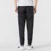 Adidas Neo Striped Logo Cuffed Casual Sports Pants Men Bottoms Black HN1824