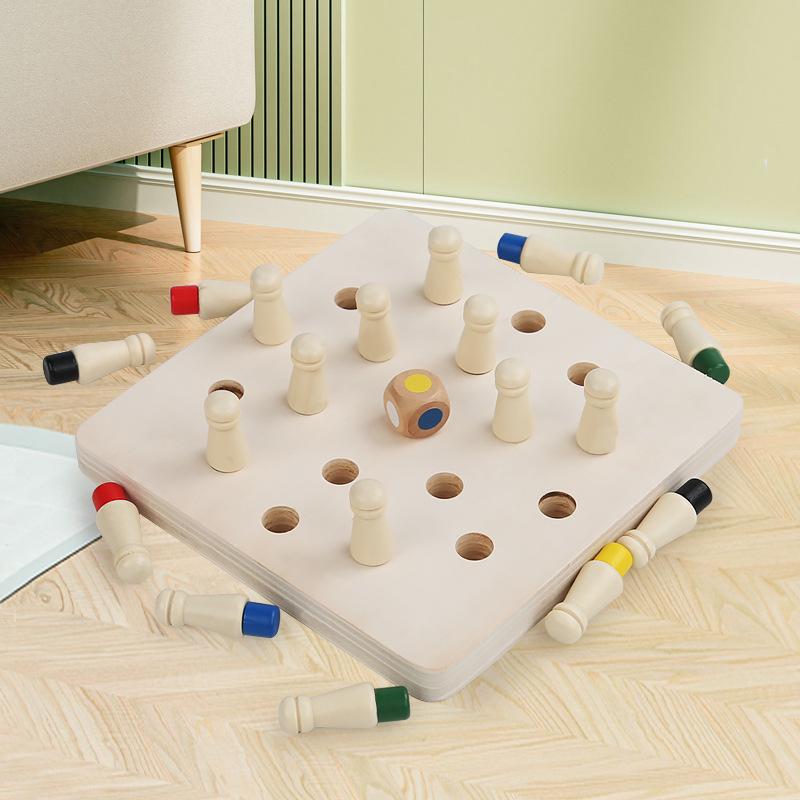 Children's Educational Color Memory Wooden Toy for Early Learning and Intelligence Development