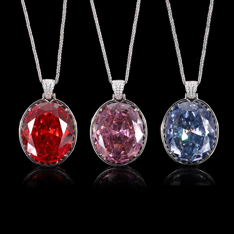 Jewelry Bird'S Nest Cut Retro Large Egg Pendant Necklace Main Stone 25 * 30