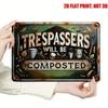Tin Sign Wall Art Retro Metal Painting Home Decor 20x30cm