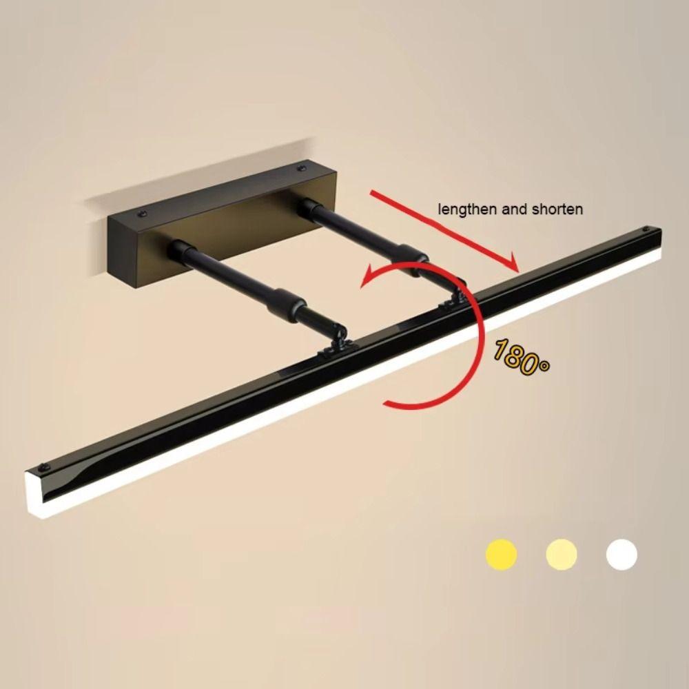 9W 40CM Makeup Mirror Light No-Drill Vanity Mirror Light Bathroom Mirror Lamp  Washroom