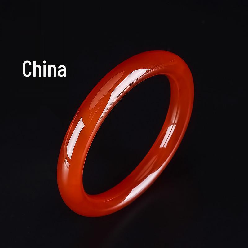 Βραχιόλι Βραζιλιάνικου Κόκκινου Αχάτη Χαλκηδονίου Νεφρίτη για Κυρίες