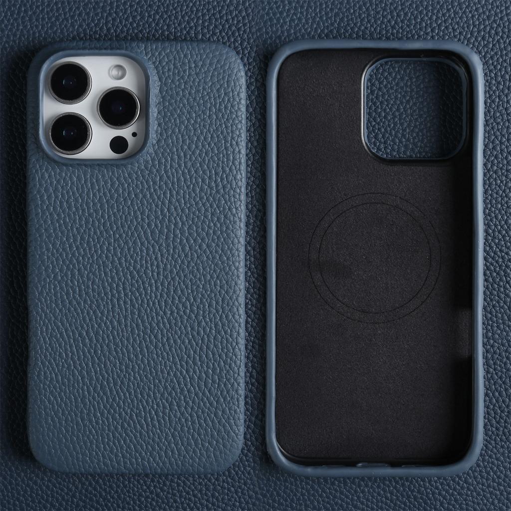 Luxury Magnetic For Magsafe Genuine Leather Case For iphone16Pro Max 15 14 13 12 11 Business Full Wrapped Phone Cases Back Cover