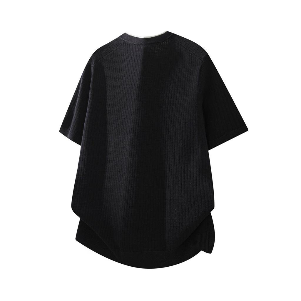 2026 Japanese Style Men's Short Sleeve Knit Top: Trendy, Versatile, Summer Essential