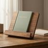 Wooden Book Stand Freestanding Desktop Foldable Desk Easel for Readers, Students,