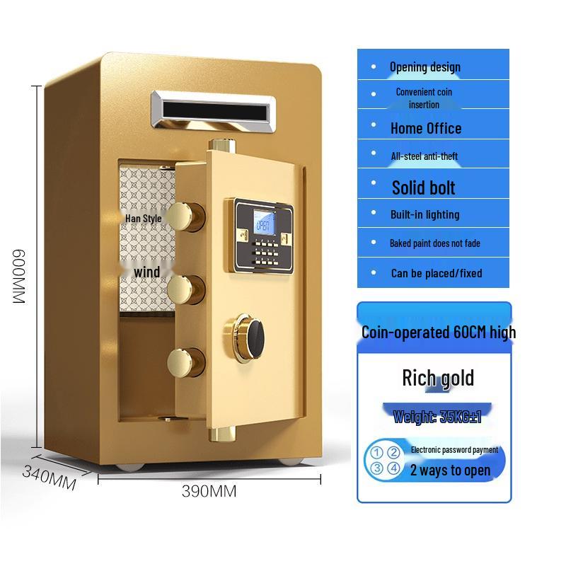 Commercial Heavy-Duty Coin Deposit Safe