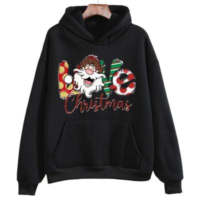 Pattern Hoodie Christmas Printed Fashion Sweatshirt Hip Hop Casual Unisex Autumn Winter Fleece Streetwear Tops Male Sudaderas