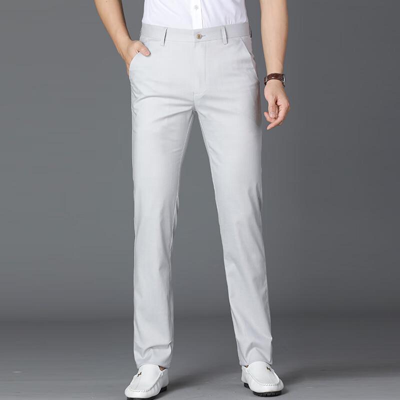 

Men s Summer Relaxed Fit Tencel Linen Straight-Leg Casual Pants 40
