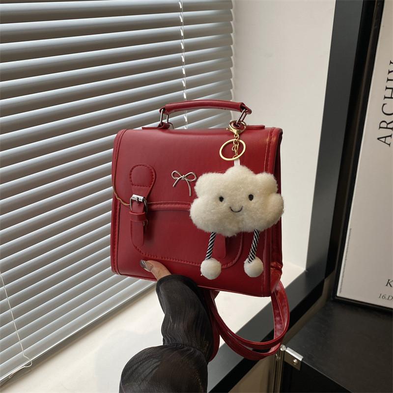 Stylish And Versatile 2024 Retro Korean College Dual Shoulder Bag For Everyday Use