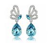 Crystal Round Dangle Earrings - Korean & European Style Fashion Accessories