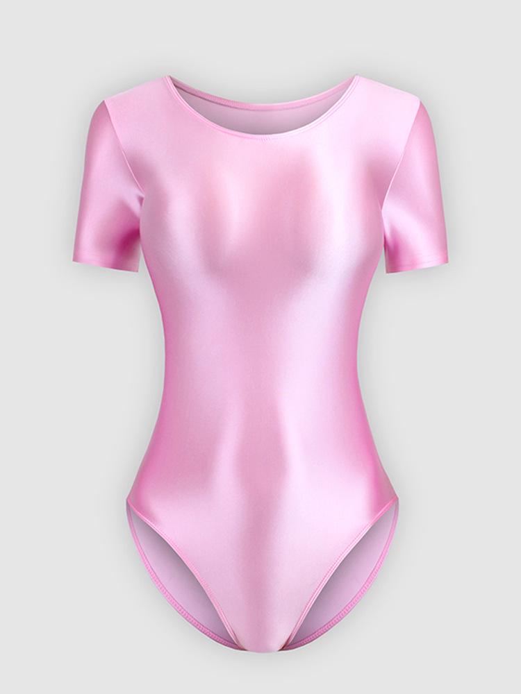 

Взрослый глянцевый купальник с полурукавом для танцев, гимнастики и йоги Standard L