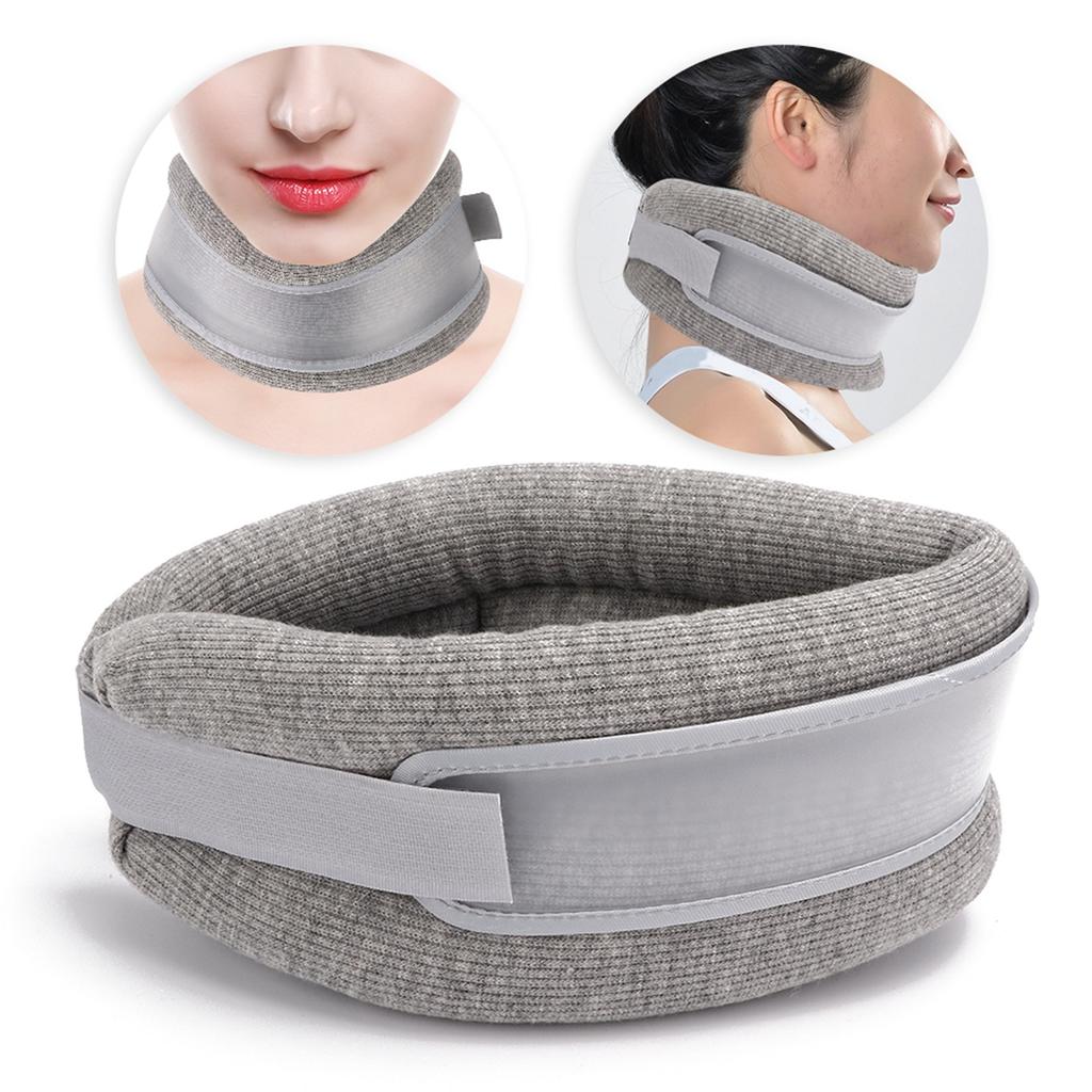 Soft Sponge Neck Brace Breathable Neck Brace Fixing Strap Support U Shaped Pillow for Sleeping