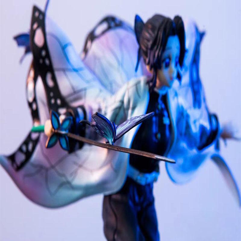 23cm Anime Figur Kochou Shinobu Fliegende Haltung Statue Figur Sammlerstücke Ornamente Modell Puppe Spielzeug Geschenk