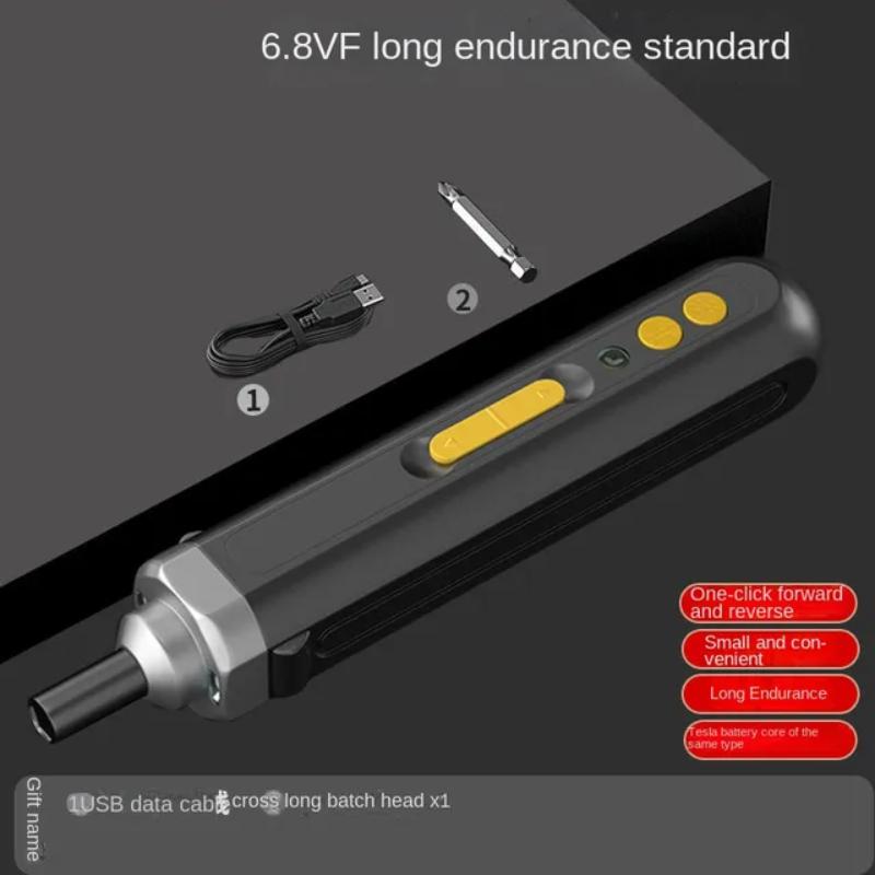 

Беспроводная электрическая отвертка, перезаряжаемая литиевая батарея, набор электроинструментов, бытовой ремонт, мини-отвертка 【1】