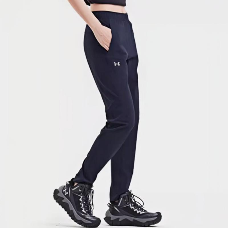 Under Armour Cool And Comfortable Skin-Friendly Casual Knitted Sports Pants Women bottoms Muted-Blue 14323231-0038