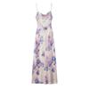 Western Style 2024 Autumn New Women clothes Sexy Temperament Flower Print Sling Thin Drawstring Dress 8475471