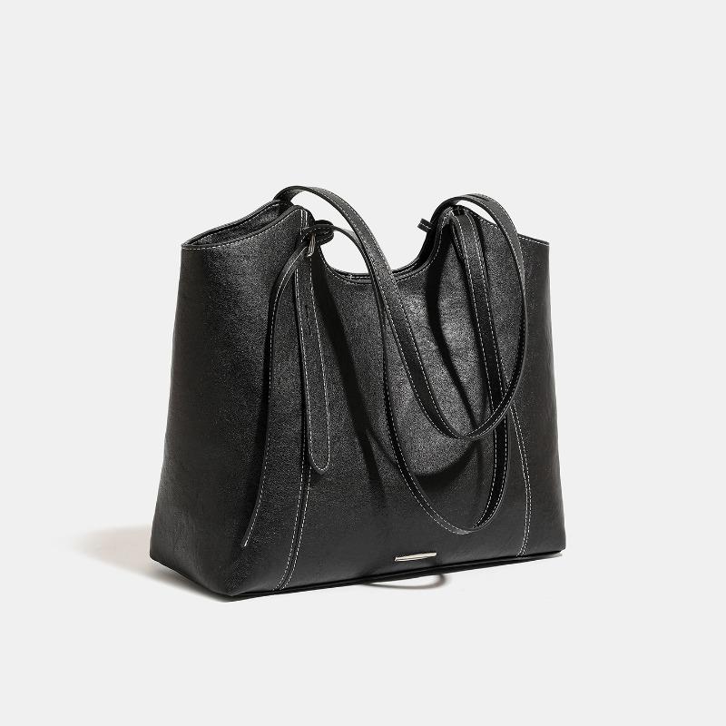Tote Bag Retro Maillard Underarm Bag Simple Large Capacity Commuter Shoulder Bag
