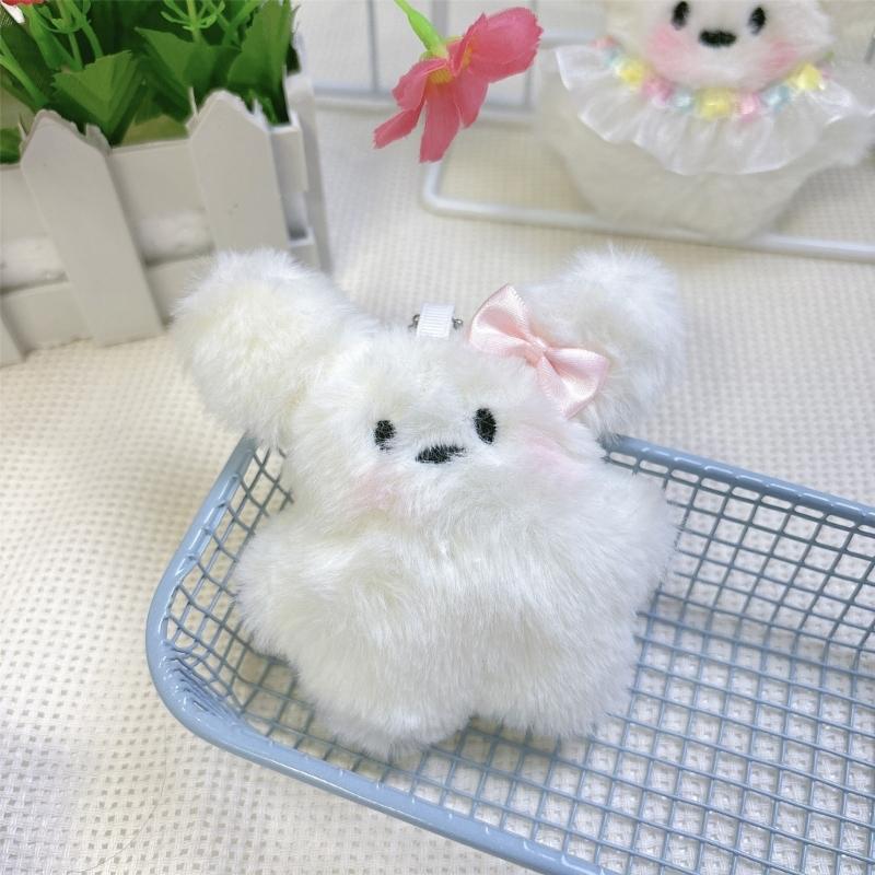 Delicate Plush Keychain Animal Phone Charm Unique Keyring Bag Pendant Accessory for Car Key Purse Wallet Backpack