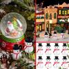 WTEMPO Mini Schneemann Figuren Ornamente Weihnachten Harz Schneemann Dekoration mit Hut Weihnachten Mikro Landschaft Ornamente Gartenzubehör für DIY Bastelarbeiten