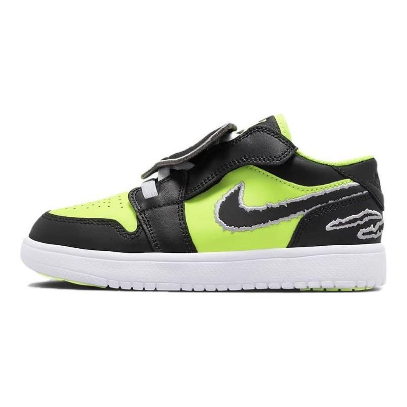 Air Jordan 1 Low Alt SE PS low-top kids basketball shoes green/black DX6667-701 28