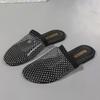 Fashion Women's Slippers Luxury Round Toe Hollow Wedges Diamond Sexy Flats Banquet Sandals Rheinstone Fashion Outdoor Non Slip Slippers