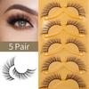 Oblique Flying Fox Eye False Eyelashes 5 Pairs Of Simulated End Of Eye Extended Eyelashes