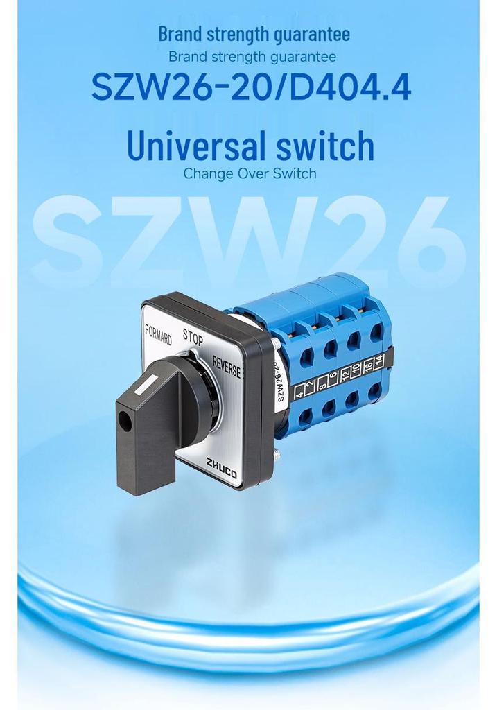 Zhuochao SZW26-20/D404.4 Universal Three-Speed Four-Section Changeover Switch