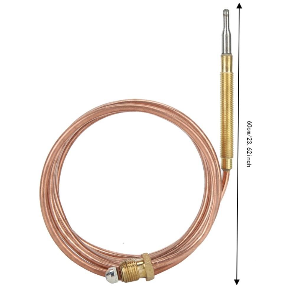 Brass Thermocouple Kit Coiled Lead Temperature Sensor Probe Safety Control Pilot Sensor  BBQ Grill