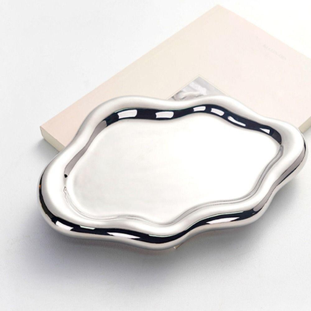 INS Jewelry Storage Tray Light Luxury Cloud Shape Tray Cake Snack Dessert Tray  Birthday Gift