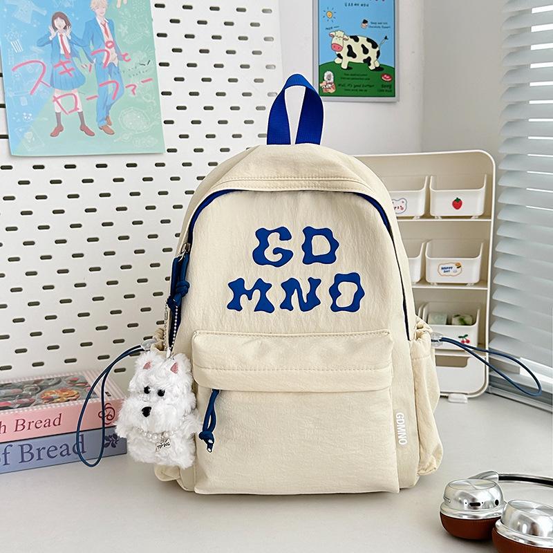New High-value Campus Style Alphabet Backpack, Simple, Lightweight and Large-capacity Backpack for Junior High School Students