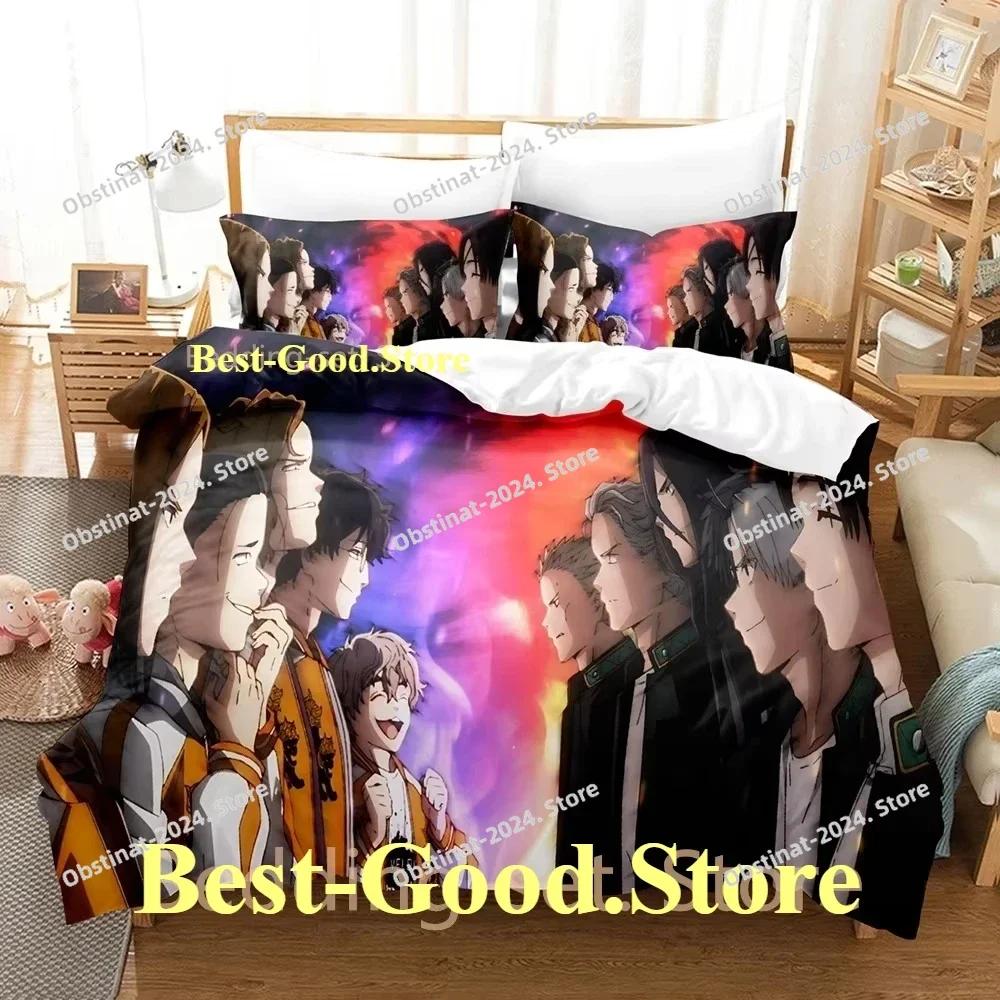 Fashion Anime WIND BREAKER Beding Set Printed Bed Linen Set With Pilowcase Bed Soft Duvet Cover Soft Single Double Quen Super King-Sized Dimensionsd