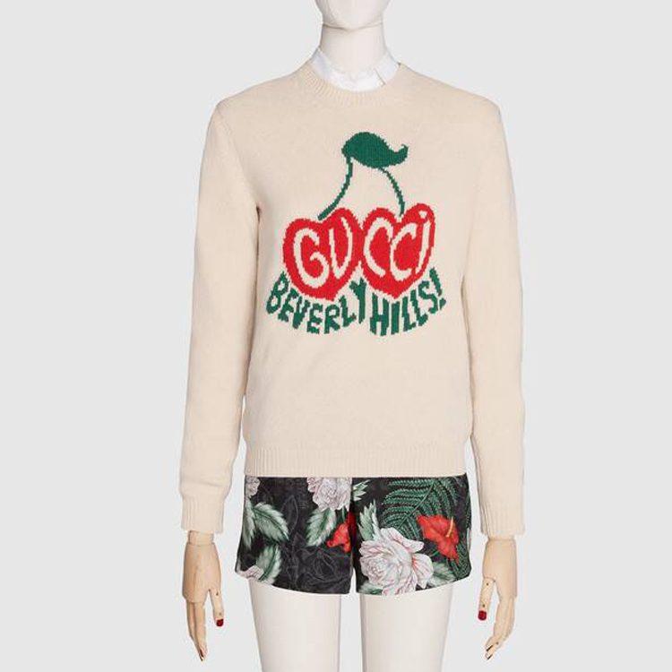 Gucci Sweater Women's Ivory White 629127-XKBHI-9275