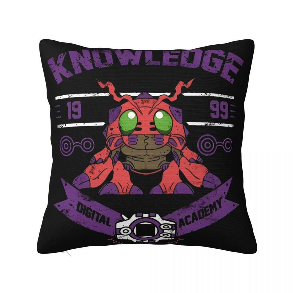 Stylish Bedroom Digital Monster Digimon Decoration Pillowcase Merch Pillow Cover Zipper Multi-Size
