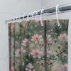 Rosa Blumiges Duschvorhang Modernes Aquarell-Design Für Badezimmer-Dekoration Anpassbare Größe (180X245Cm) Kostenloser Versand Weltweit Pro