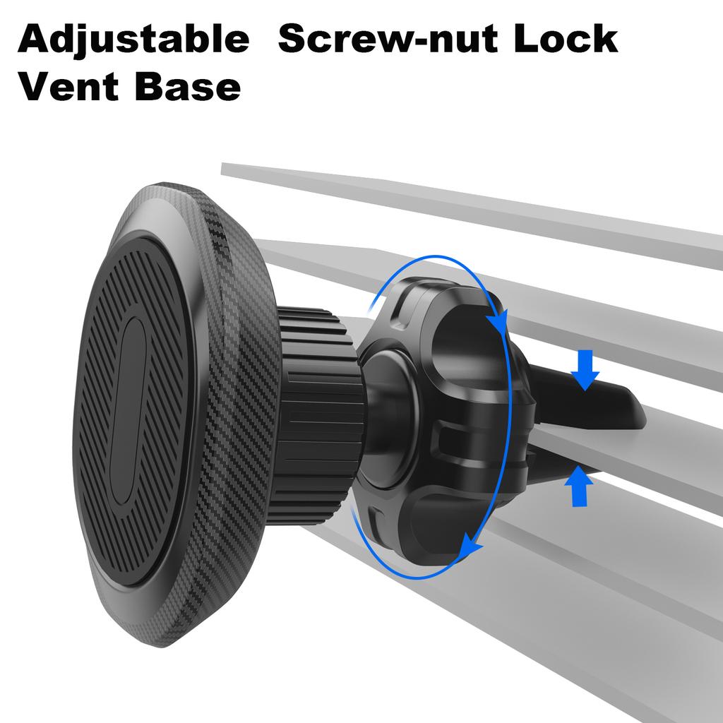 ML178 360 Grad Drehung Magnetische Handyhalterung Anti-Shake Auto Lüftungsschlitz Halterung