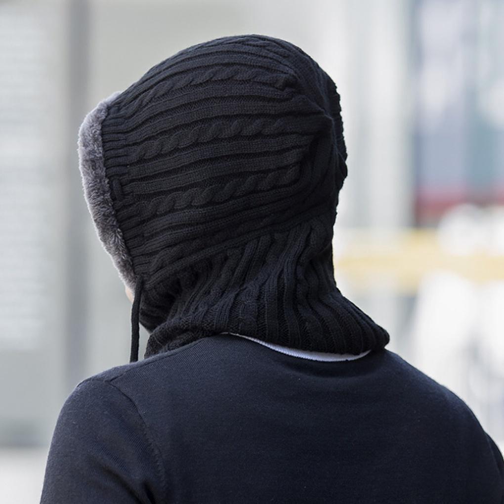 Winter Cold Weather Gear: Neck Warmer, Muffler, Fur Hat, Knit Hooded Neck Warmer