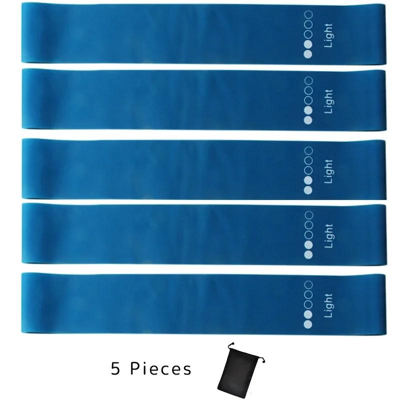 5pcs Resistance Bands Collection Yoga Elastic Band for Fitness Exercise Stretch Belt 5 Resistance Level Workout Bands Fitness Equipment