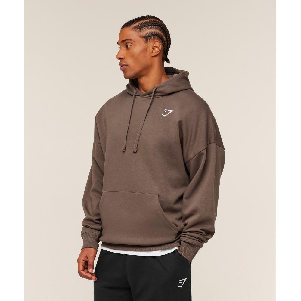 Gymshark Hanorac supradimensionat Crest Maro moale A5a8o Nbzv